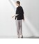 【大きいサイズ】Tシャツ風ニットプルオーバー≪手洗い可能≫