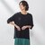 【大きいサイズ】Tシャツ風ニットプルオーバー≪手洗い可能≫