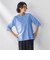 【大きいサイズ】Tシャツ風ニットプルオーバー≪手洗い可能≫