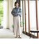 【旅楽シリーズ】”シワレス”ワイドパンツ≪洗濯機で洗える≫