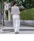 パッチポケットワイドパンツ≪洗濯機で洗える≫