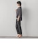 【WEB限定】“まるでデニム見え”裾スリットテーパードパンツ