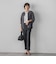 【WEB限定】“まるでデニム見え”裾スリットテーパードパンツ