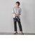【WEB限定】“まるでデニム見え”裾スリットテーパードパンツ