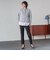 【WEB限定】“まるでデニム見え”裾スリットテーパードパンツ