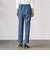 【WEB限定】“まるでデニム見え”裾スリットテーパードパンツ