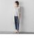 【WEB限定】“まるでデニム見え”裾スリットテーパードパンツ