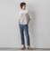 【WEB限定】“まるでデニム見え”裾スリットテーパードパンツ