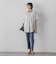 【WEB限定】“まるでデニム見え”裾スリットテーパードパンツ