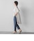 【WEB限定】“まるでデニム見え”裾スリットテーパードパンツ