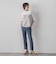 【WEB限定】“まるでデニム見え”裾スリットテーパードパンツ
