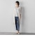 【WEB限定】“まるでデニム見え”裾スリットテーパードパンツ