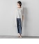 【WEB限定】“まるでデニム見え”裾スリットテーパードパンツ