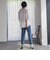 【WEB限定】“まるでデニム見え”裾スリットテーパードパンツ