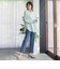 【WEB限定】“まるでデニム見え”裾スリットテーパードパンツ