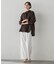 【WEB限定/+5cm丈長め】【極・名品パンツ】シェルタリングワイドパンツ