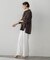 【WEB限定/+5cm丈長め】【極・名品パンツ】シェルタリングワイドパンツ