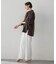 【WEB限定/+5cm丈長め】【極・名品パンツ】シェルタリングワイドパンツ