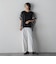 【WEB限定/+5cm丈長め】【極・名品パンツ】シェルタリングワイドパンツ