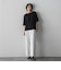 【WEB限定/+5cm丈長め】【極・名品パンツ】シェルタリングワイドパンツ