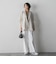 【WEB限定/+5cm丈長め】【極・名品パンツ】シェルタリングワイドパンツ