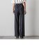 【WEB限定/+5cm丈長め】【極・名品パンツ】シェルタリングワイドパンツ