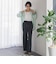 【WEB限定/+5cm丈長め】【極・名品パンツ】シェルタリングワイドパンツ