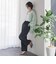 【WEB限定/+5cm丈長め】【極・名品パンツ】シェルタリングワイドパンツ