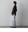 【WEB限定/+5cm丈長め】【極・名品パンツ】シェルタリングワイドパンツ
