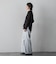 【WEB限定/+5cm丈長め】【極・名品パンツ】シェルタリングワイドパンツ