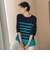 【WEB限定】”涼感”ボーダーニット