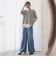 ドレープシルクデニムパンツ