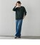 ドレープシルクデニムパンツ