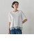裾レース切り替えTシャツ