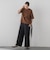 【SETUP対応】”Light & Soft Suede” ワイドパンツ