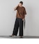 【SETUP対応】”Light & Soft Suede” ワイドパンツ