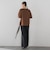 【SETUP対応】”Light & Soft Suede” ワイドパンツ