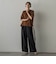【SETUP対応】”Light & Soft Suede” ワイドパンツ