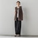 【SETUP対応】”Light & Soft Suede” ワイドパンツ