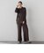 【SETUP対応】”Light & Soft Suede” ワイドパンツ