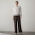 【SETUP対応】”Light & Soft Suede” ワイドパンツ