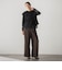 【SETUP対応】”Light & Soft Suede” ワイドパンツ