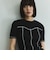 カットリブハイショクステッチTシャツ≪手洗い可能≫
