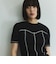 カットリブハイショクステッチTシャツ≪手洗い可能≫