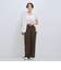 ウェーブパイピングワイドパンツ≪手洗い可能≫
