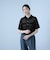 メッシュポロラメニットカーデ