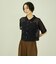 メッシュポロラメニットカーデ
