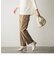 とろみカーゴルーズテーパードパンツ≪洗濯機で洗える≫