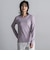 チュール使いラメリブロングTシャツ≪手洗い可能≫