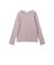 チュール使いラメリブロングTシャツ≪手洗い可能≫